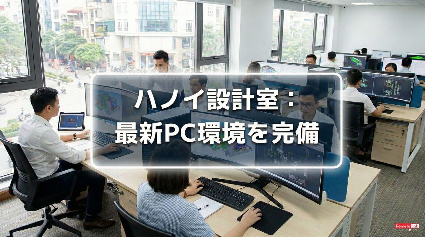 ハノイオフィスのBIM・機械設計風景
