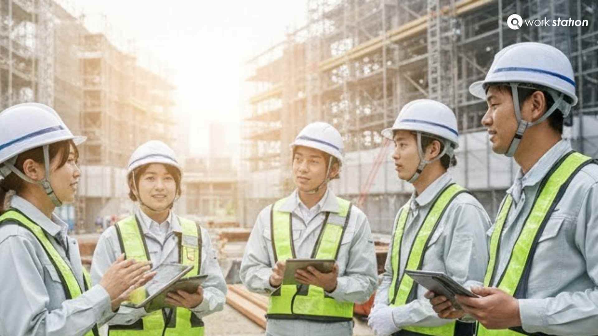 日本の建設現場で活躍する多様なグローバル人材と外国人エンジニア