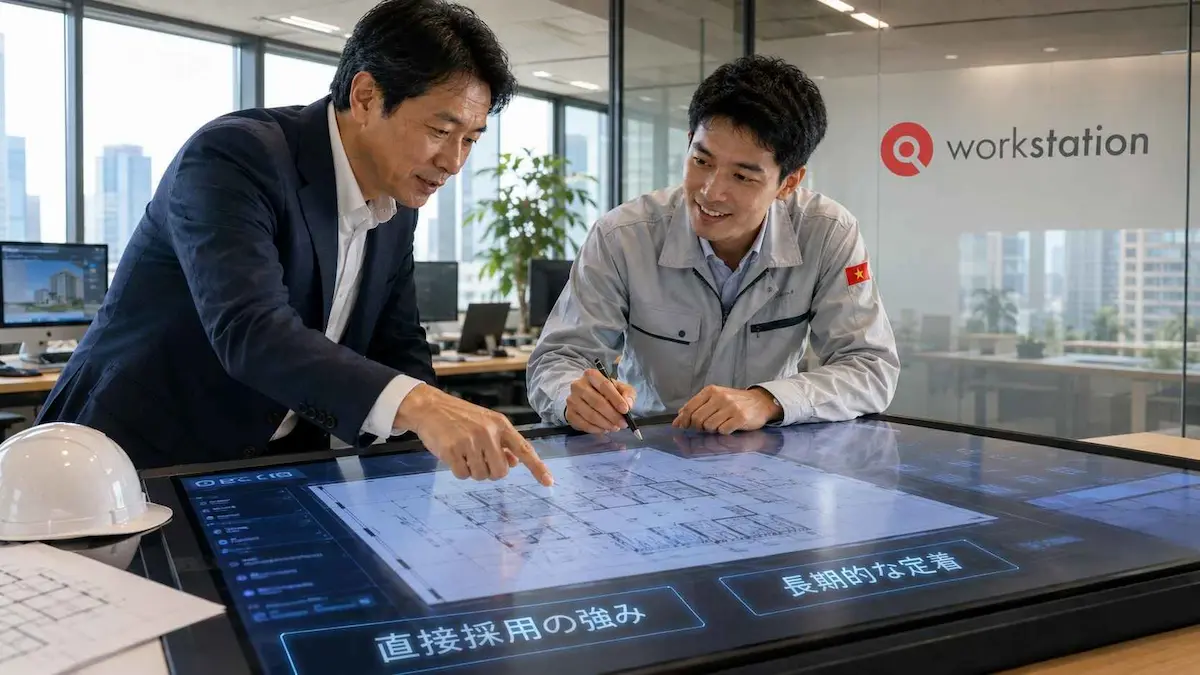 外国人エンジニアの直接採用と長期的な定着化